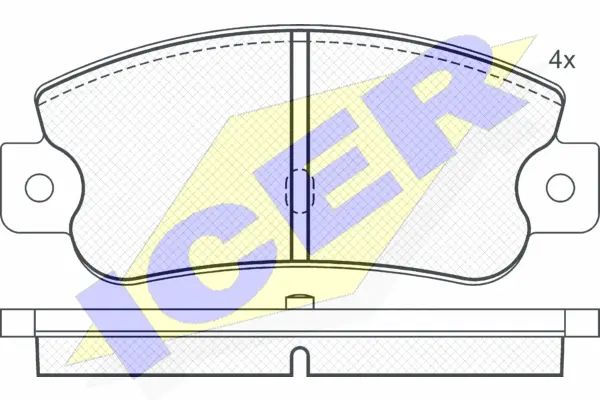 Brake Pad Set, disc brake (180490)