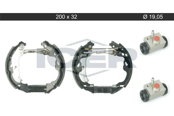 Brake Shoe Set (79KT0109 C)