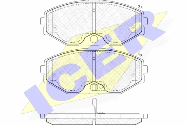 Brake Pad Set, disc brake (181569)
