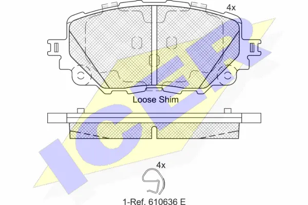 Brake Pad Set, disc brake (182251)