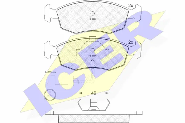 Brake Pad Set, disc brake (180475)