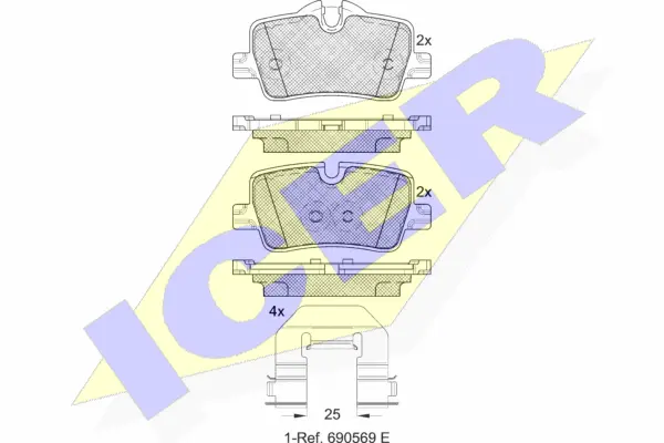 Brake Pad Set, disc brake (182360)