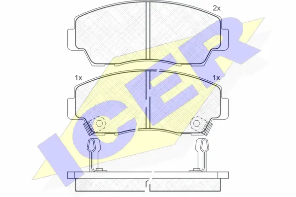Brake Pad Set, disc brake (140636)