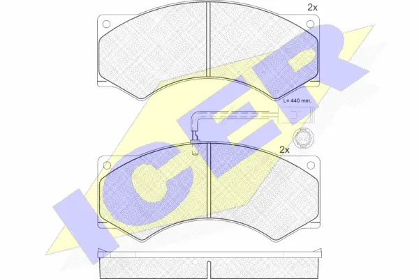 Brake Pad Set, disc brake (151037)