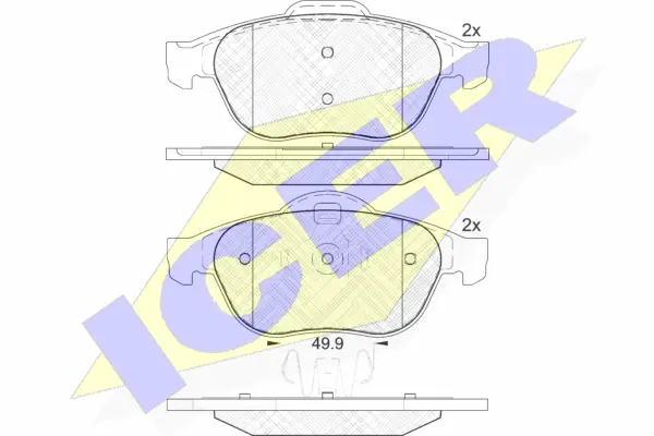 Brake Pad Set, disc brake (181861)