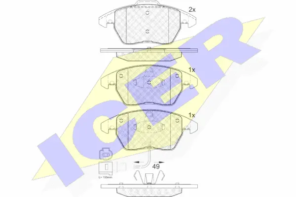Brake Pad Set, disc brake (181567)