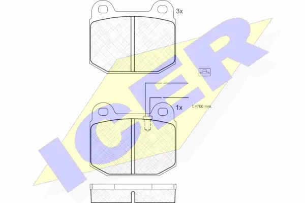 Brake Pad Set, disc brake (180627)