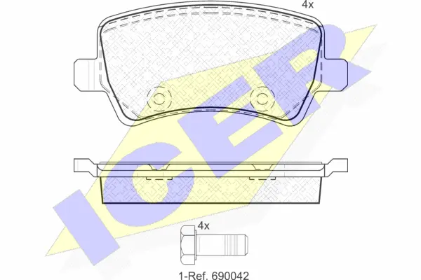 Brake Pad Set, disc brake (181776)