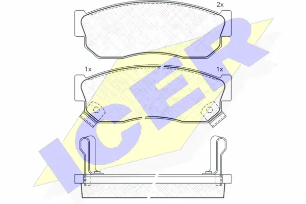 Brake Pad Set, disc brake (180519)