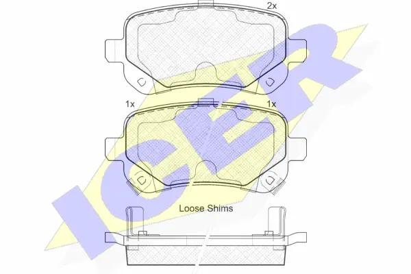 Brake Pad Set, disc brake (181910)