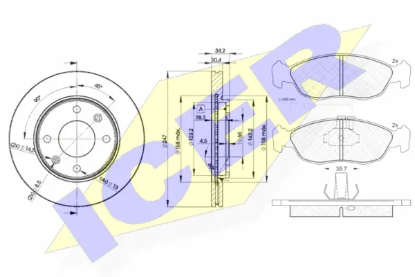 Brake Kit, disc brake (30932-4694)