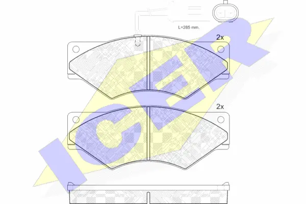 Brake Pad Set, disc brake (141328)