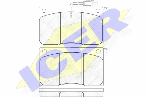 Brake Pad Set, disc brake (140544)