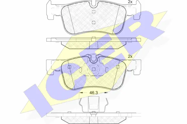 Brake Pad Set, disc brake (182063)