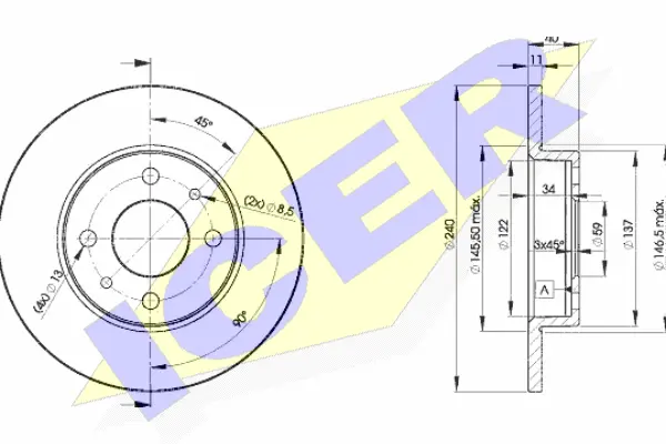 Brake Disc (78BD3465-2)