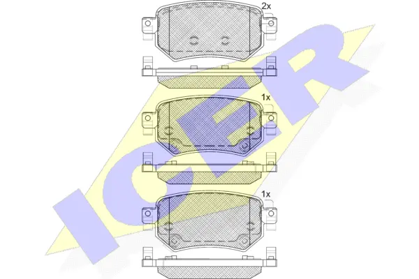 Brake Pad Set, disc brake (182263)