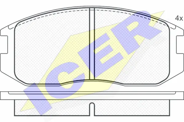 Brake Pad Set, disc brake (180875)