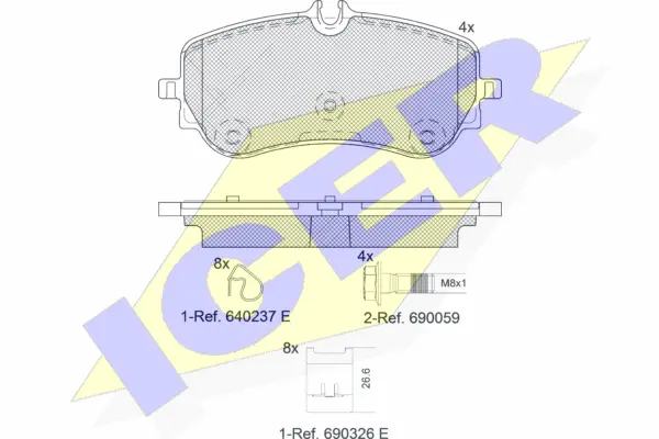 Brake Pad Set, disc brake (142301)
