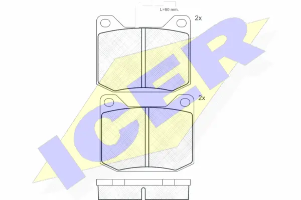 Brake Pad Set, disc brake (180120)