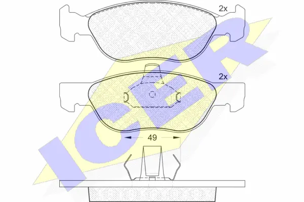 Brake Pad Set, disc brake (181602)