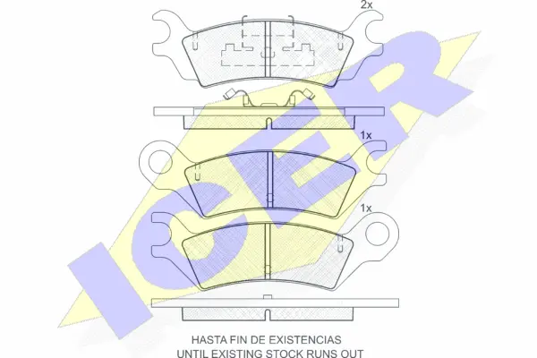 Brake Pad Set, disc brake (180733)