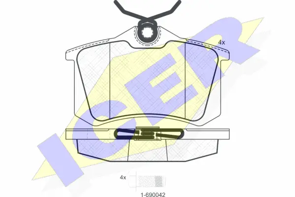 Brake Pad Set, disc brake (180697-700)