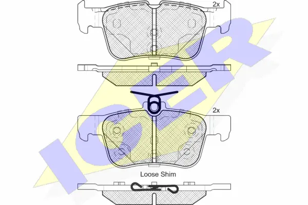 Brake Pad Set, disc brake (182198)