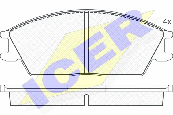 Brake Pad Set, disc brake (180616)