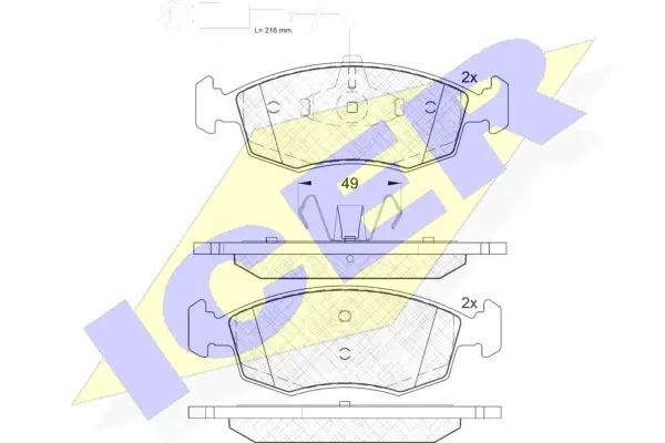 Brake Pad Set, disc brake (182033)