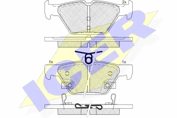 Brake Pad Set, disc brake (182242)