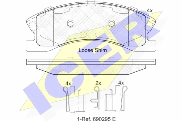 Brake Pad Set, disc brake (182075)