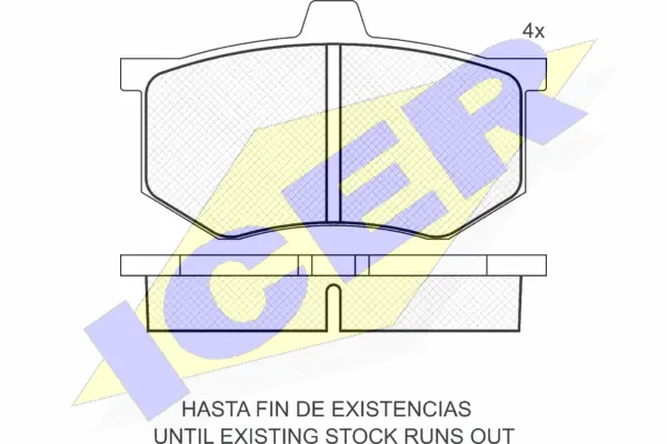 Brake Pad Set, disc brake (180184)