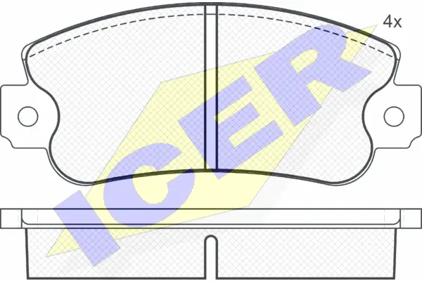Brake Pad Set, disc brake (180474)