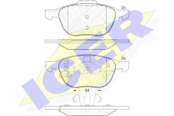 Brake Pad Set, disc brake (181617-203)