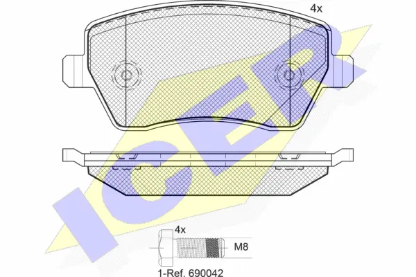 Brake Pad Set, disc brake (181534-700)