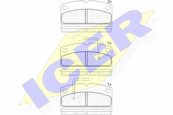 Brake Pad Set, disc brake (182133)