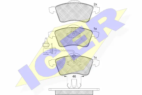 Brake Pad Set, disc brake (141320)