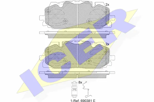 Brake Pad Set, disc brake (182254)