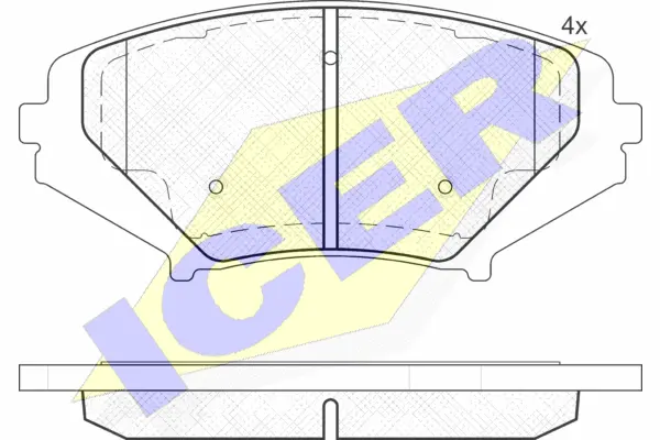 Brake Pad Set, disc brake (181670)
