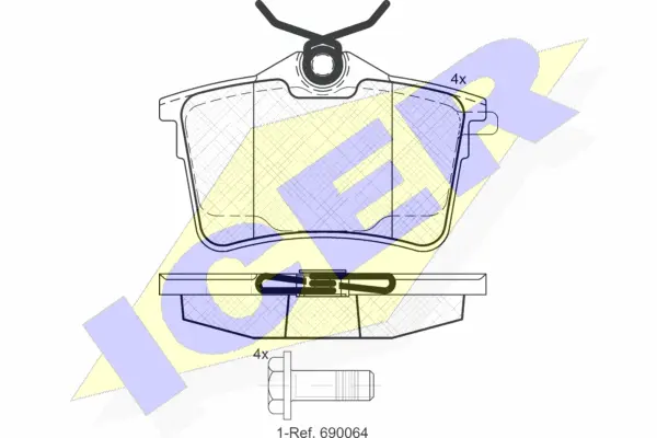 Brake Pad Set, disc brake (181895)