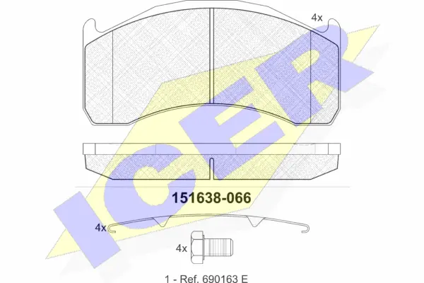 Brake Pad Set, disc brake (151638)