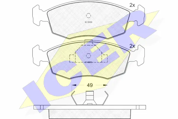 Brake Pad Set, disc brake (180543)