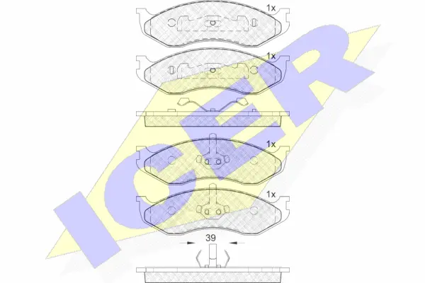 Brake Pad Set, disc brake (140968)