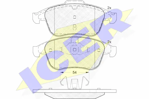 Brake Pad Set, disc brake (181856)