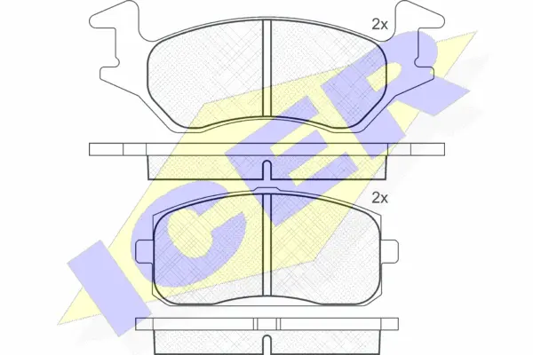 Brake Pad Set, disc brake (180629)