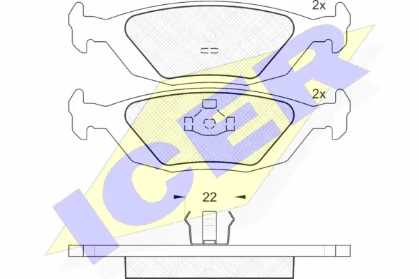 Brake Pad Set, disc brake (180778)