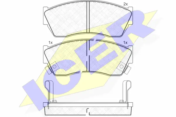 Brake Pad Set, disc brake (180811)