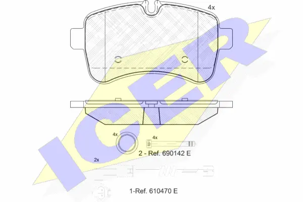 Brake Pad Set, disc brake (141837-203)