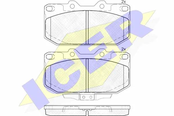 Brake Pad Set, disc brake (181755)