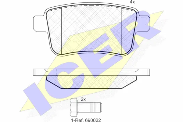 Brake Pad Set, disc brake (181855)